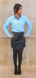 Denm and leather
