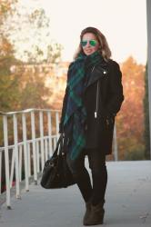 Blue scarf!