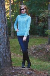 Daily Look: Cozy Cable Knit Sweater