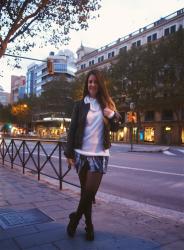 Marble effect skirt