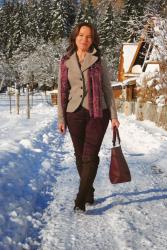 BURGUNDY AND OVER-THE-KNEE BOOTS