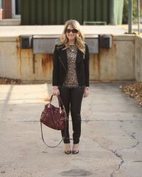 Leopard & Faux Leather