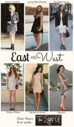 East vs. West Style: New Year's Eve