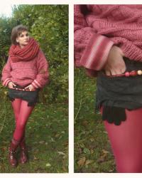 fruits rouges et short et les gants