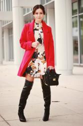 FLORAL and RED