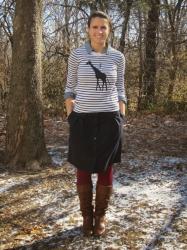 Pinspired: stripes + colored tights
