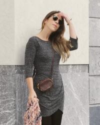 SIDE GATHERED DRESS...