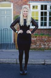 LITTLE BLACK MIDI DRESS