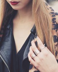black and leopard