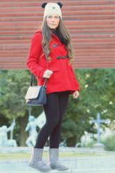 MY RED DUFFLE COAT