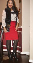 Christmas Style: Red and polka dots