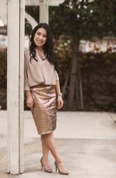 A Sequin Skirt 
