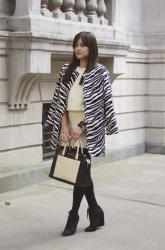 Zebra coat.