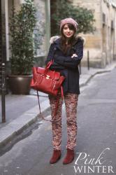 Pink winter