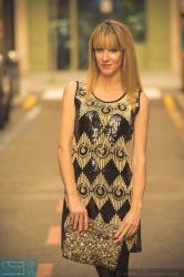 VESTIDO DE FIESTA CON LENTEJUELAS - PARTY DRESS WITH SEQUINS