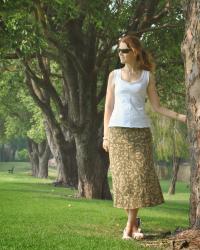 Alabama Chanin skirt and tank