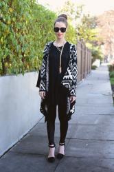 comfy casual in black layers