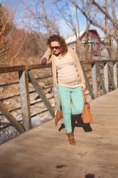 Thursday Mixer--Mint Skinny Jeans