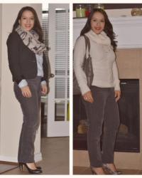Closet Remix: Gray Corduroy pants