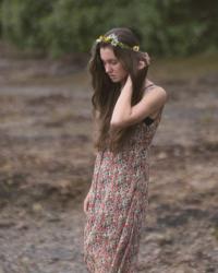 Florals and no shoes