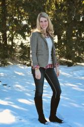 Plaid and Sequin Layers