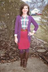 Pinned It and Did It: Dressed Up Plaid
