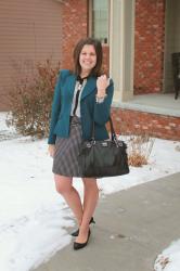 Teal and Polka Dots