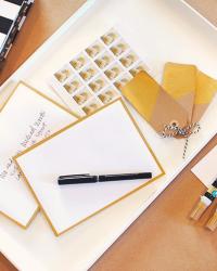 DIY Gold Edged Envelopes