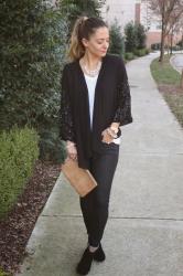 Outfit Post: Sequin Kimono