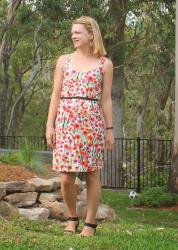 Burda Sweetheart dress in Milly Sateen