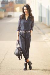 The plaid jumpsuit