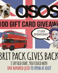 Brit Pack £100 ASOS gift card giveaway