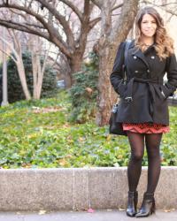 Geometric Dress & Sam Edelman Booties 