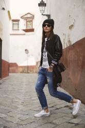 walking through Seville