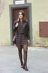 Vestido cuadros