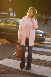 Baby pink coat