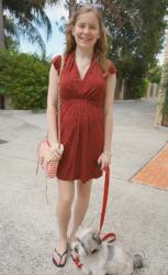 French Connection Jersey Dress, Rebecca Minkoff Mini MAC | Printed Top, Pencil Skirt, Chloe Marcie Hobo Bag