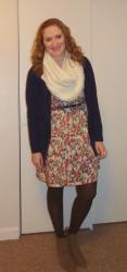 Pinspired: Floral Dress in Winter