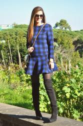 Black and Blue Plaid Suit