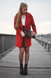 Fu*king awesome Zara red coat!