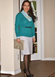 Work Style: Teal and stripes