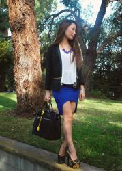 OUTFIT :: Business Blues + MZ Wallace Clutch Giveaway