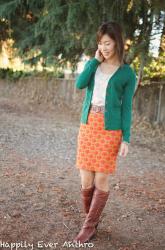 orange and green