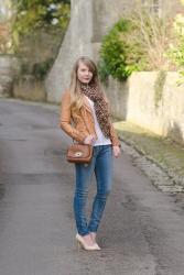 Tan, Leopard And Blue Denim