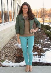 Green Tweed & Corduroy Mint 