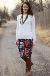 Outfit of the Week - Winter Florals