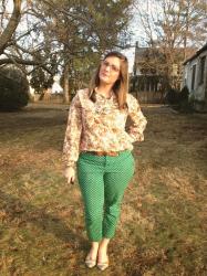 flowers, bows, and dots