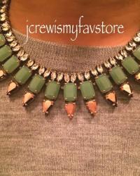 J. Crew Mint Spike Necklace 