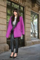 Radiant Orchid Coat.