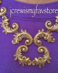 J. Crew Staggered Scrollwork Necklace 